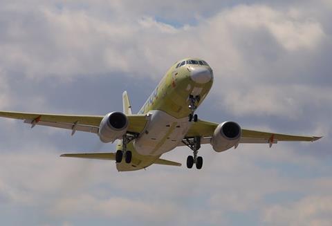 SJ-100 third prototype first flight-c-United Aircraft