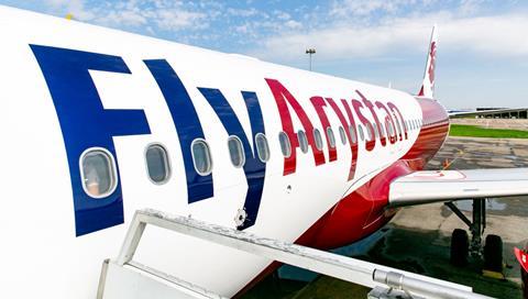 FlyArystan Airbus A320 side livery