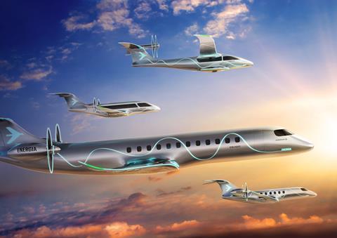 Embraer Energia family concept -- electric/hydrogen