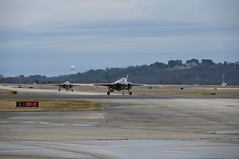 Polish F-35s arrive at Ebbing Air National Guard Base c USAF a