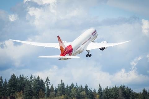 An Air India Boeing 787