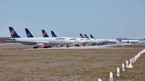 Lufthansa-stored fleet storage