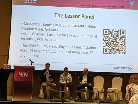 Lessor panel MRO Asia