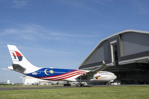 First Malaysia Airlines A330neo rolls out of paint shop