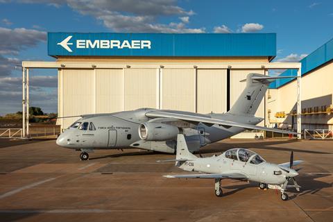 A-29N KC-390 Portugal ground