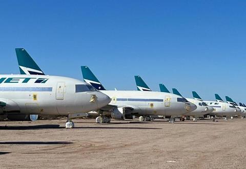 WestJet parked 737-600s-c-Aventure Aviation