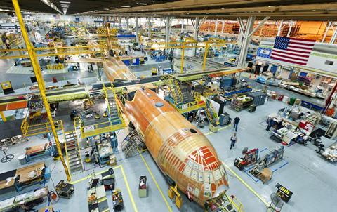 Lockheed Martin C-130J Super Hercules production line