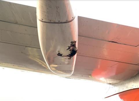 Aerosucre 737 tree incident damage-c-DIACC