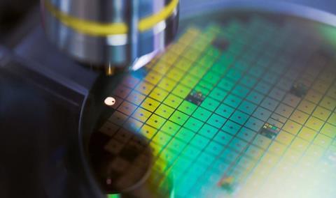 A silicon carbide (SiC) transistor, developed at GE Research, which allows huge leaps forward in creating power with less weight and can withstand higher temperatures