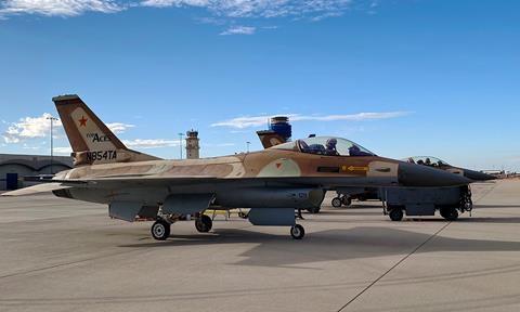 F-16 AFF on ramp