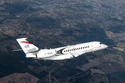 Dassault Falcon 6X debut