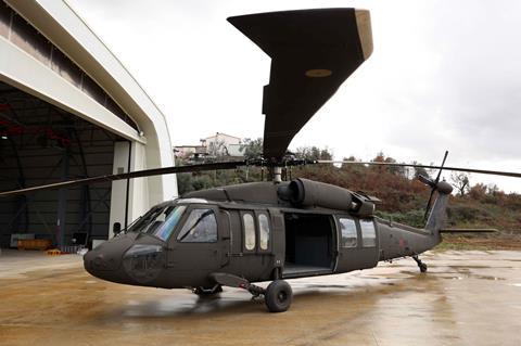 Albanian air force Black Hawk