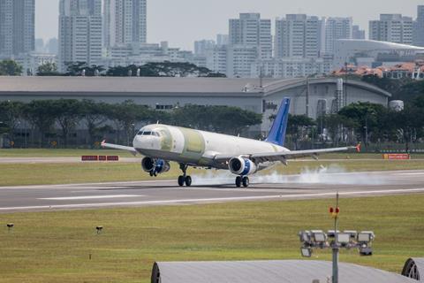 A321P2F first flight landing-c-Airbus