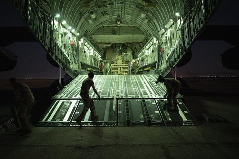 C-17 back ramp loading airlift c USAF