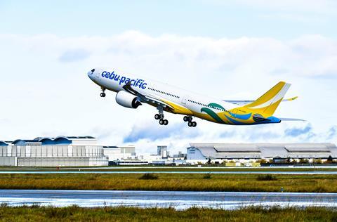 20211129 First A330neo delivery to Cebu Pacific on lease from Avolon ferry flight