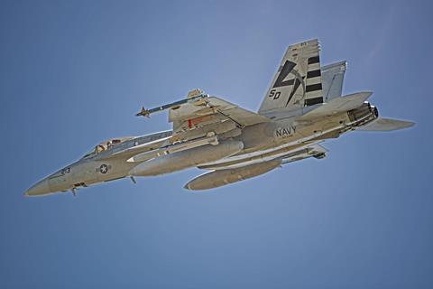 US Navy captive carry test AARGM-ER on FA-18E