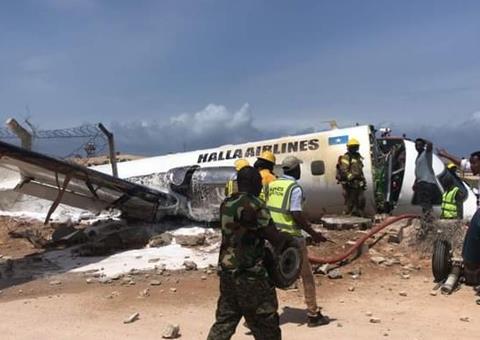 Halla EMB-120 accident-c-via Twitter