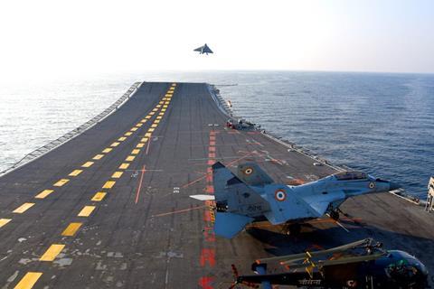 LCA Navy Carrier take off