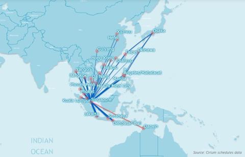 Jetstar Asia network February 2020