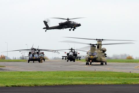 US Army fleet CH-47 AH-64 UH-60 c US Army