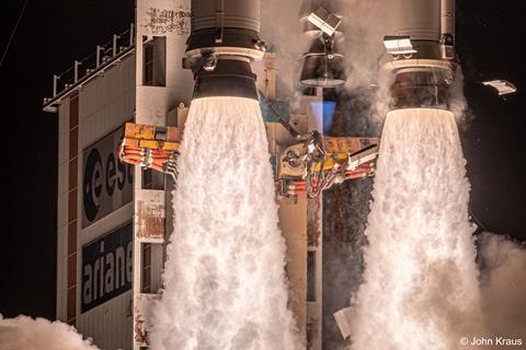 Ariane 5 liftoff 