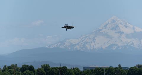 F-15EX arrives in Portland c USAF 142d Air Wing