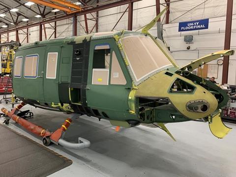 UH-1Y cabin in assembly c Bell