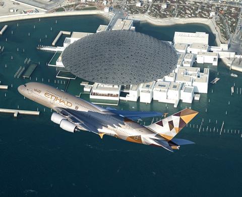 Etihad Airways A380 - Louvre Abu Dhabi LRi