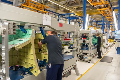 F-35 rear fuselage assembly