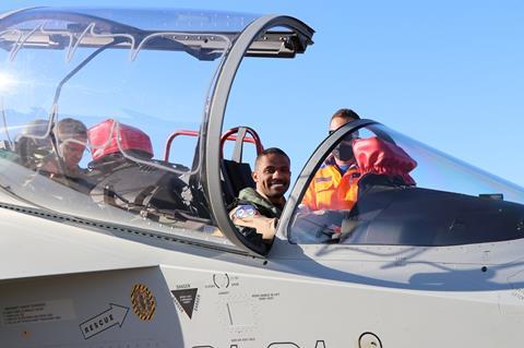 Qatar M-346 pilot at IFTS