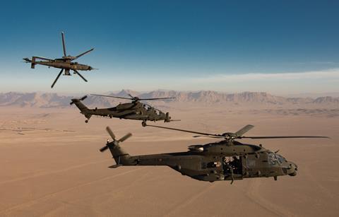 Italian AW129 and NH90