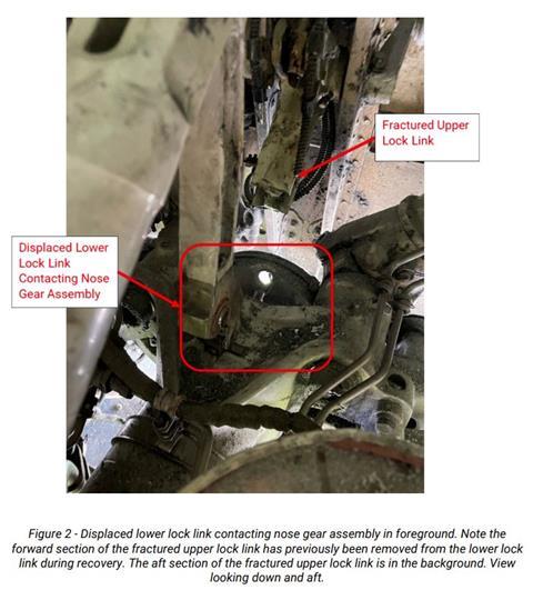 NTSB Delta 717 nose gear Charlotte