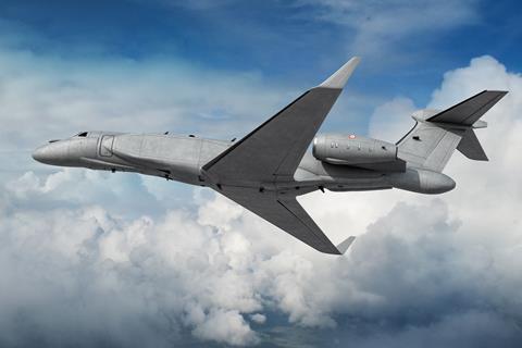 Italian G550 electronic attack EA-37B