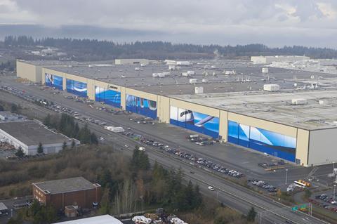 Boeing Everett site. Boeing
