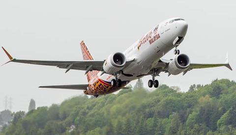 Malindo 737 Max delivery