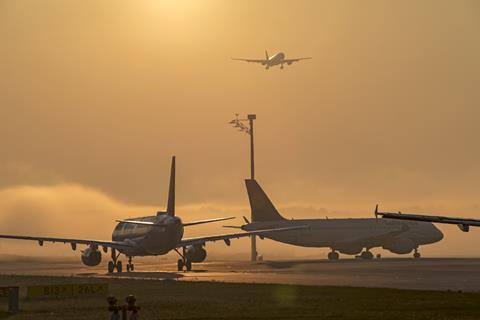 Generic airline traffic at Munich airport