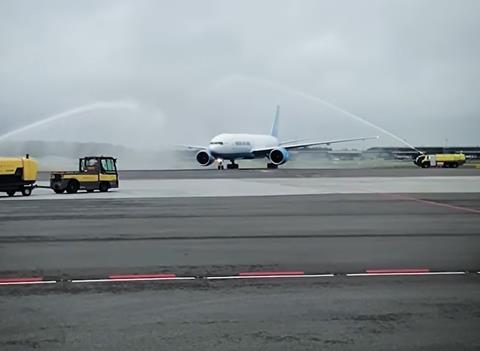 Maersk 777F arrival-c-Maersk Air Cargo