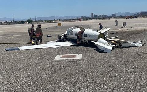 PA-46 mid-air-c-CNLV fire department