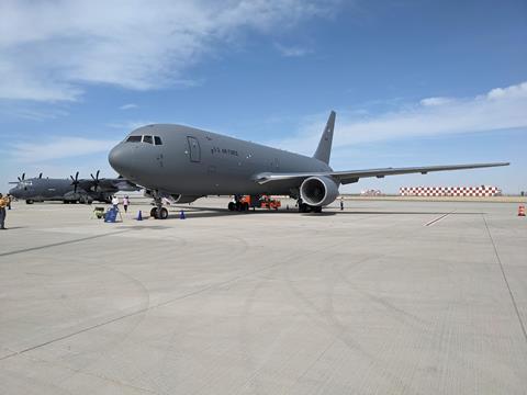 KC-46 at Dubai air show 2023
