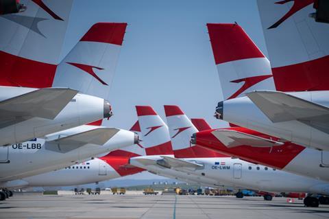 Austrian grounded fleet tails