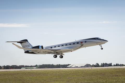 Gulfstream G700 first flight