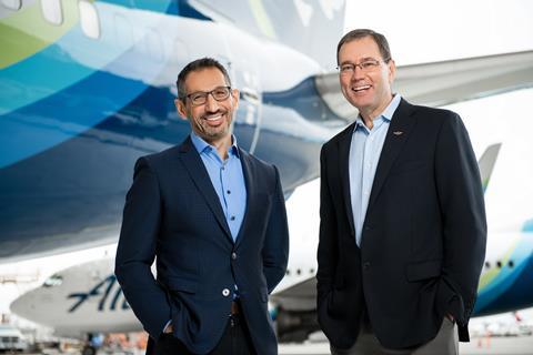 Alaska president Minicucci (left) and CEO Tilden. Alaska