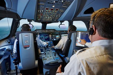CAE A350 simulator