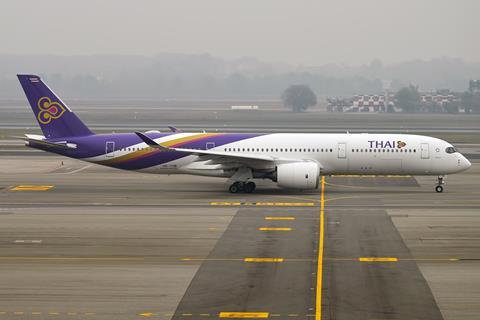 Thai_Airways,_HS-THB,_Airbus_A350-941_(31189377511)