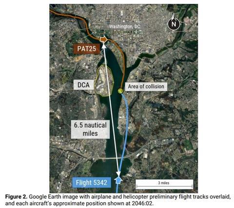 PSA flight path NTSB Black Hawk