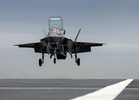 F-35B Prince of Wales landing