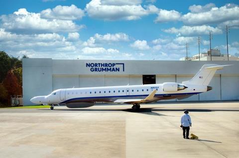 Northrop Grumman flew the open mission system-compliant advanced sensor on its CRJ testbed aircraft