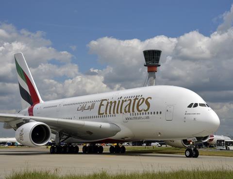 Emirates Airbus A380 London Heathrow