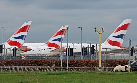 BA fleet parked