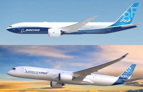 777-8F and A350F-c-Boeing Airbus